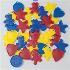 BALLOON WEIGHTS 8GR SHAPES PRIMARY  1BAG=100PZ MC24