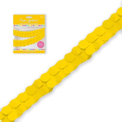 GARLAND SUNSHINE YELLOW PAPER 365 CM PZ. 6 MC. 144