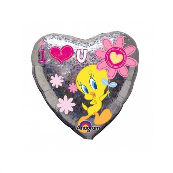 BBB TWEETY LOVE YOU FLOWER 18/45CM HOLOGRAP          N     BB