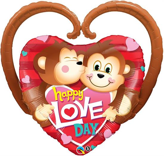 S/SHAPE HAPPY LOVE DAY MONKEYS 39            5PZ MC50