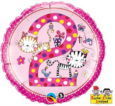 18 RACHEL ELLEN AGE 2 KITTENS POLKA DOTS     5PZ MC100