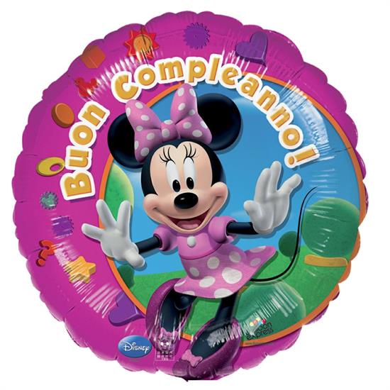 18MINNIE BUON COMPLEANNO 5PZ      STAMPA ITALIANO