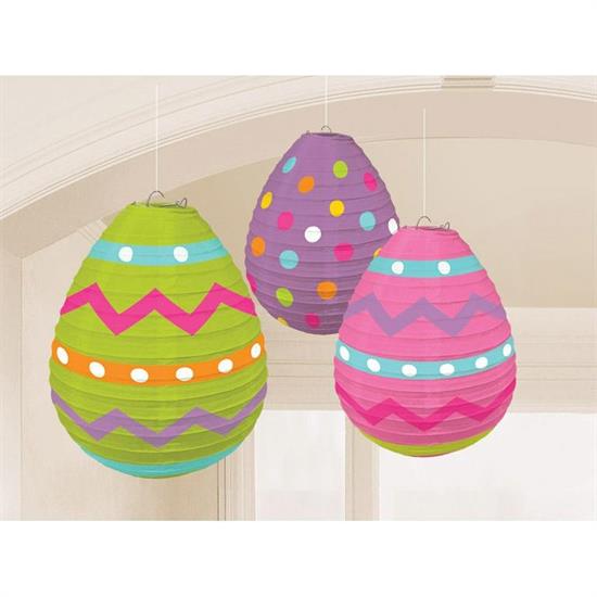 BBB 3 EGG SHAPED LANTERNS 24 CMPZ. 6 MC. 48           N     BB