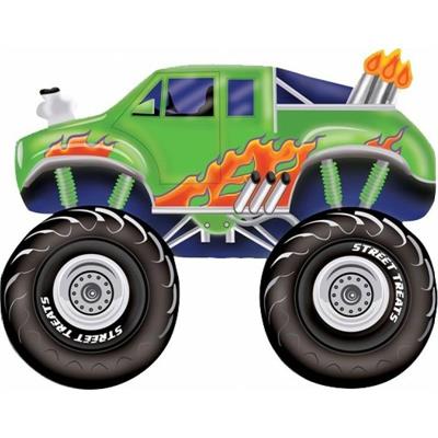 BBB S/SHAPE:MONSTER TRUCK-GREEN   1PZ