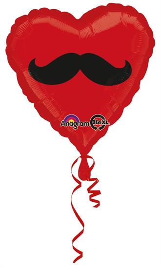 BBB 18H:MUSTACHE HEART          5PZ MC100