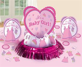 TABLE DECORATION KIT SHOWER WITH LOVE - GIRL 23 PIECES PZ. 9 MC. 72