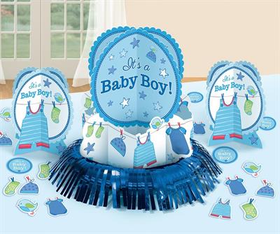 TABLE DECORATION KIT SHOWER WITH LOVE - BOY 23 PIECES PZ. 9 MC. 72