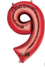 BBB S/SHAPE:NUMBER 9 RED        5PZ