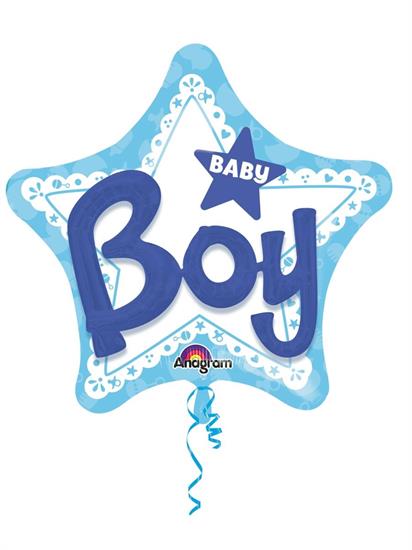 MULTI BALLOON BABY BOY           5PZMC100