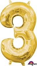 MINISHAPE NUMBER 3 GOLD         5PZ MC40                         BBB