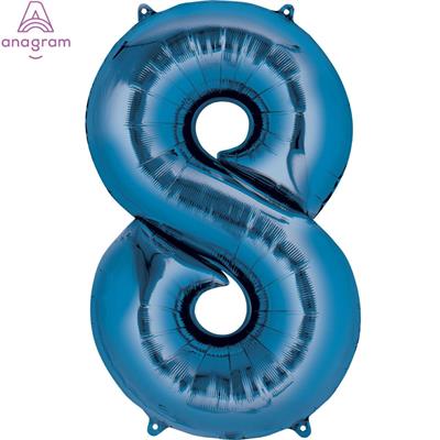 MINISHAPE NUMBER 8 BLUE         5PZ MC40