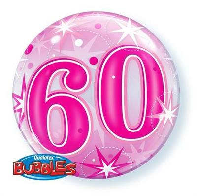 22 SINGLE BUBBLE 60 PINK                     1PZ MC50