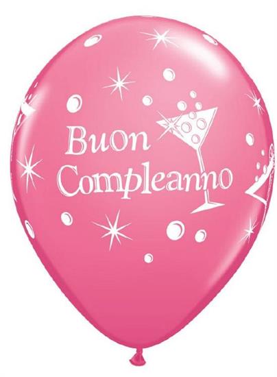 11RND ST BUON COMPLEANNO WILD BERRY/ROSE      1BAG=50PZ MC10