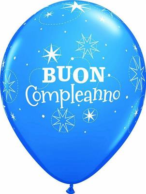 11RND ST BUON COMPLEANNO SPARKLE BLU & R.EGG  1BAG=50PZ MC100