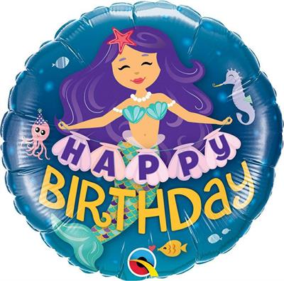 18 HAPPY BIRTHDAY MERMAID                    5PZ MC100