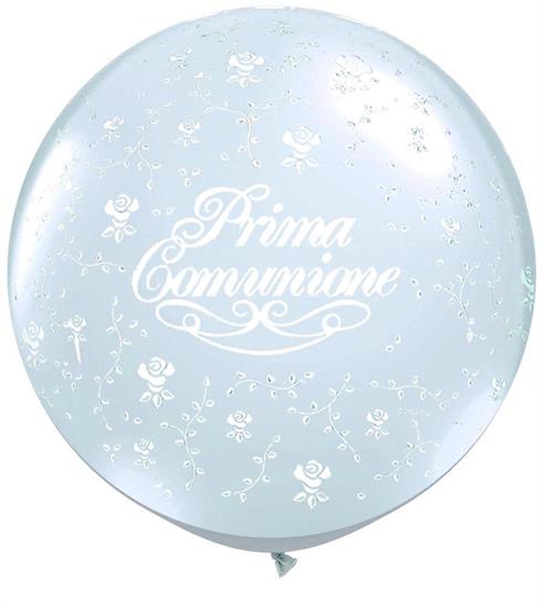 3RND ST PRIMA COMUNIONE FLOWER PT WHITE       1BAG=2PZ MC72