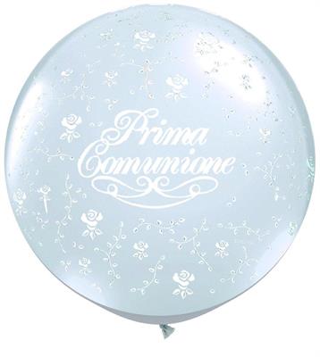 3RND ST PRIMA COMUNIONE FLOWER PT WHITE       1BAG=2PZ MC72