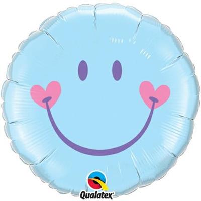 18 SWEET SMILE FACE PALE BLUE                5PZ MC100