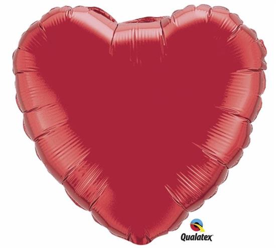 18 HEART RUBY RED              5PZ MC100 PKG