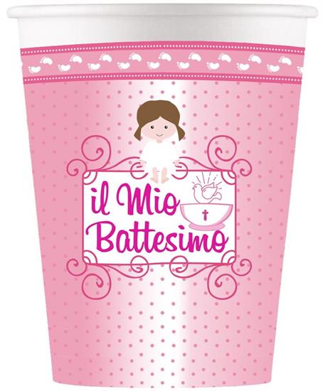 IL MIO BATTES.ROSA 8P.CUP 200ML.12PZMC48