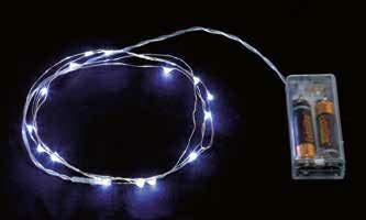 FILO 10 LED BIANCO 1MT CON PILA 12PZ