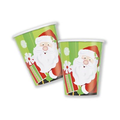 BBB HAPPY SANTA 9OZ PAPER CUPS,8CT PZ. 12 MC. 72