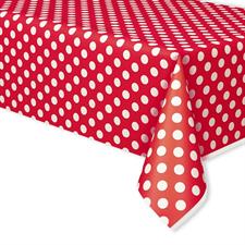 RUBY RED DOTS TABLECOVER        12PZMC72 54X108-en
