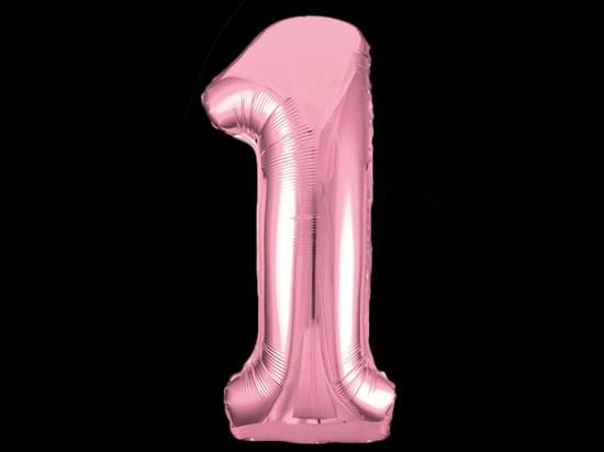 34 PKG LOVELY PINK FOIL BALLOON-1 PZ. 5 MC. 100