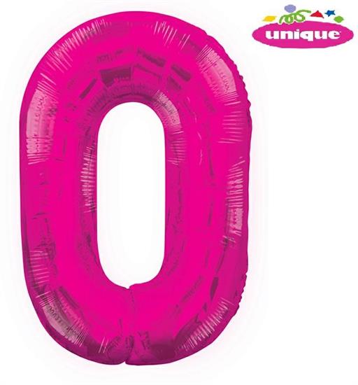 34 PKG PINK GLITZ FOIL BALLOON-0 PZ. 5 MC. 100