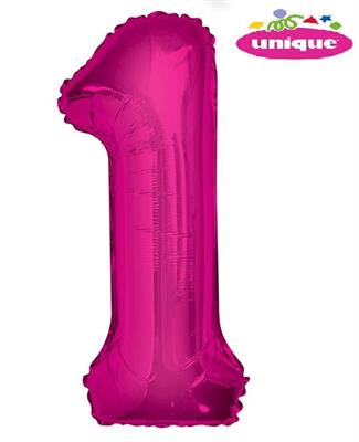 34 PKG PINK GLITZ FOIL BALLOON-1 PZ. 5 MC. 100