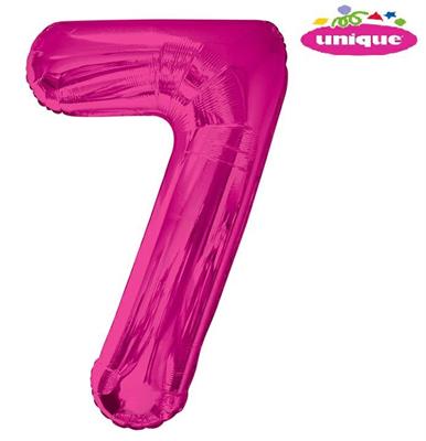 34 PKG PINK GLITZ FOIL BALLOON-7 PZ. 5 MC. 100