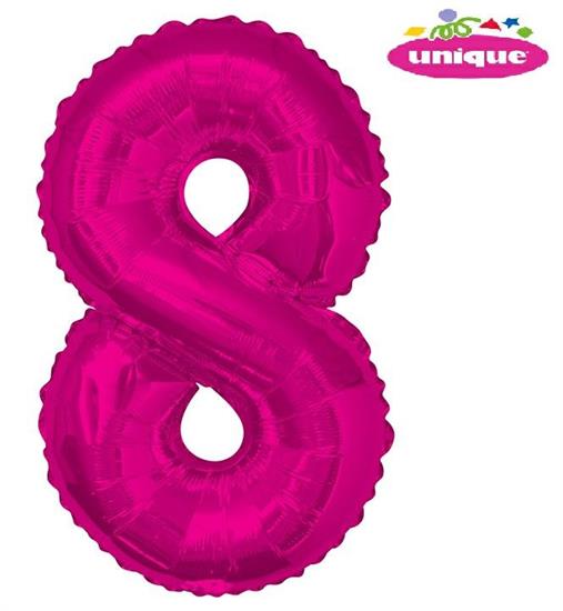 34 PKG PINK GLITZ FOIL BALLOON-8 PZ. 5 MC. 100