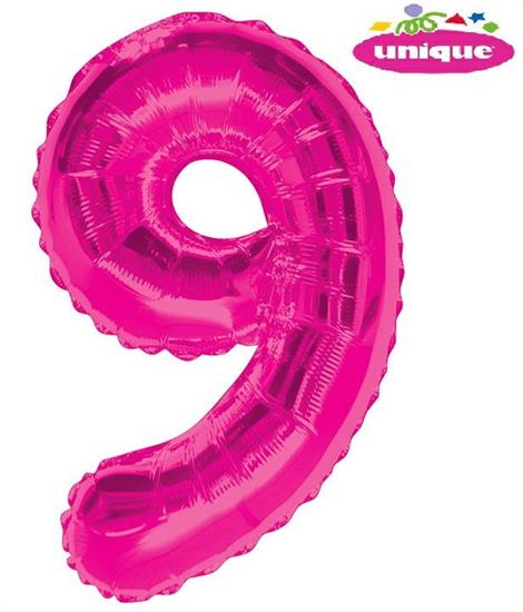 34 PKG PINK GLITZ FOIL BALLOON-9 PZ. 5 MC. 100