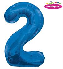 34 PKG BLUE GLITZ FOIL BALLOON-2 PZ. 5 MC. 100