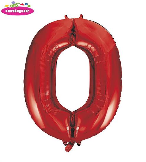 34 PKG RED FOIL BALLOON-0 PZ. 5 MC. 100