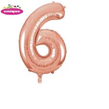 34 PKG ROSE GOLD FOIL BALLOON-6 PZ. 5 MC. 100