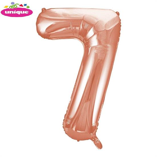 34 PKG ROSE GOLD FOIL BALLOON-7 PZ. 5 MC. 100