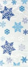 SNOWFLAKES BLUE CELLOPHANE BAGS, 20CT PZ. 12 MC. 72