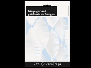 WHITE TISSUE FRINGE GARLAND-9FT  PZ6MC48-en