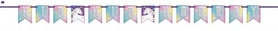 BBB UNICORN PARTY PENNANT BANNER-7FT PZ. 12 MC. 48