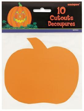 MINI PUMPKIN CUT OUTS, 10CTPZ. 12 MC. 144