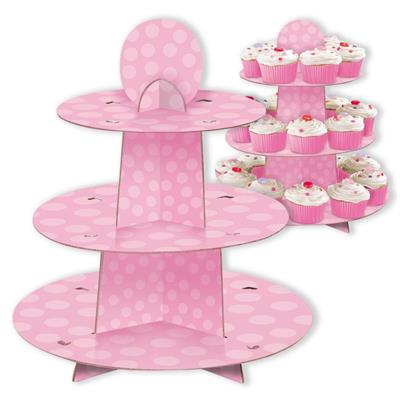 PINK CUPCAKE STAND PZ.  MC. 36