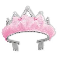 PINK BOWS AND RIBBON TIARA PZ. 6 MC. 36