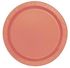 CORAL SOLID ROUND 9 DINNER PLATES, 16CT PZ. 12 MC.12