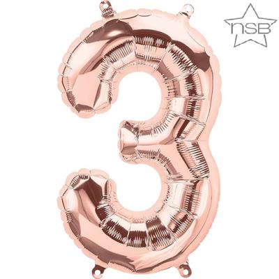 NUMBER 3 ROSE GOLD 16 NSB      5PZ MC50