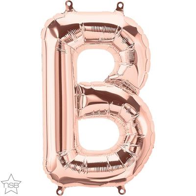 LETTER B ROSE GOLD 16 NSB      5PZ MC50