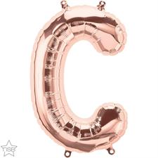 LETTER C ROSE GOLD 16 NSB      5PZ MC50