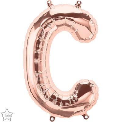 LETTER C ROSE GOLD 16 NSB      5PZ MC50