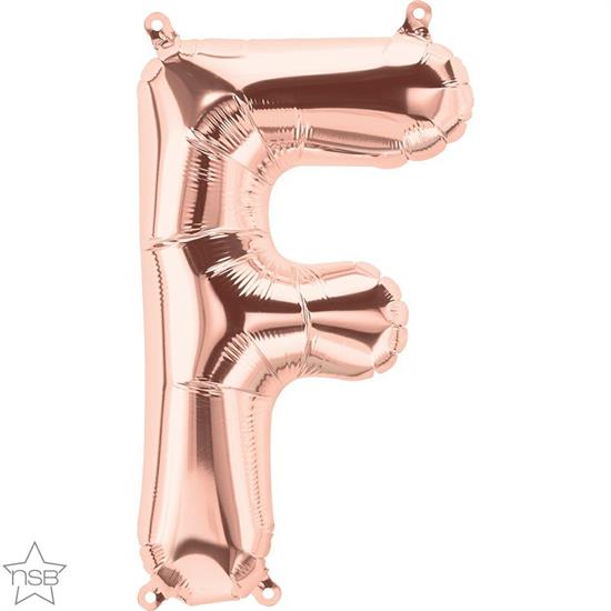 LETTER F ROSE GOLD 16 NSB      5PZ MC50