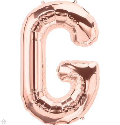 LETTER G ROSE GOLD 16 NSB      5PZ MC50